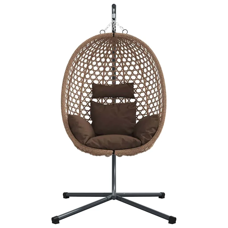 Chaise suspendue Café 104 x 100 x 191 cm polyrotin - 5
