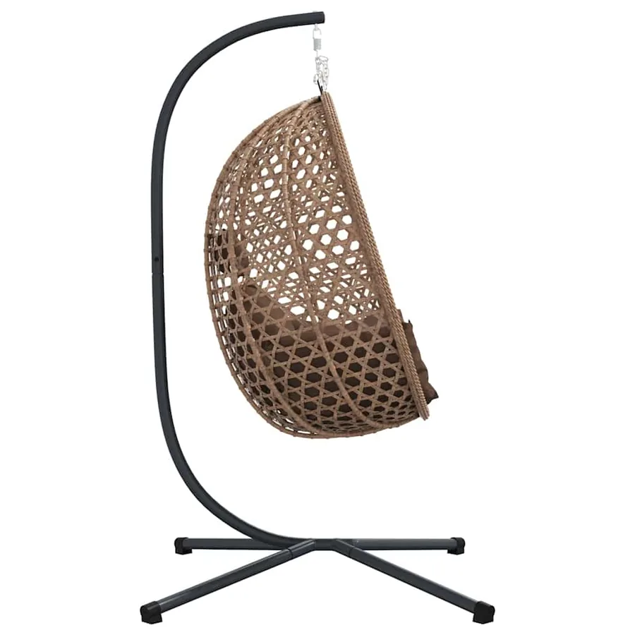 Chaise suspendue Café 104 x 100 x 191 cm polyrotin - 6