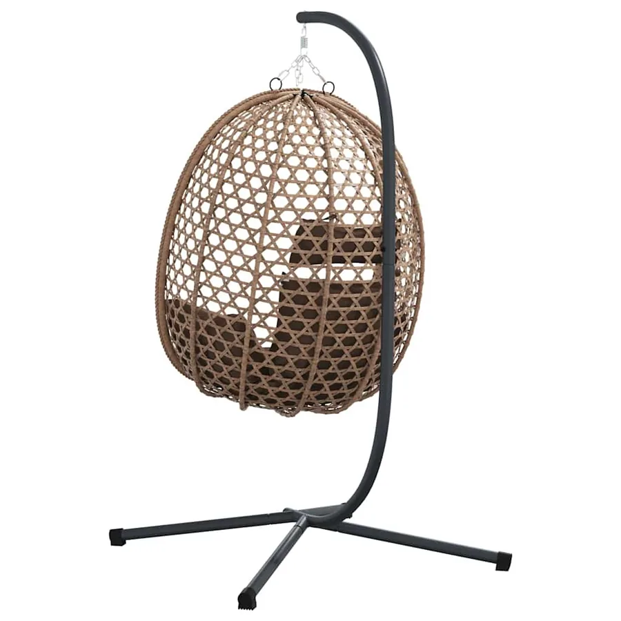 Chaise suspendue Café 104 x 100 x 191 cm polyrotin - 7