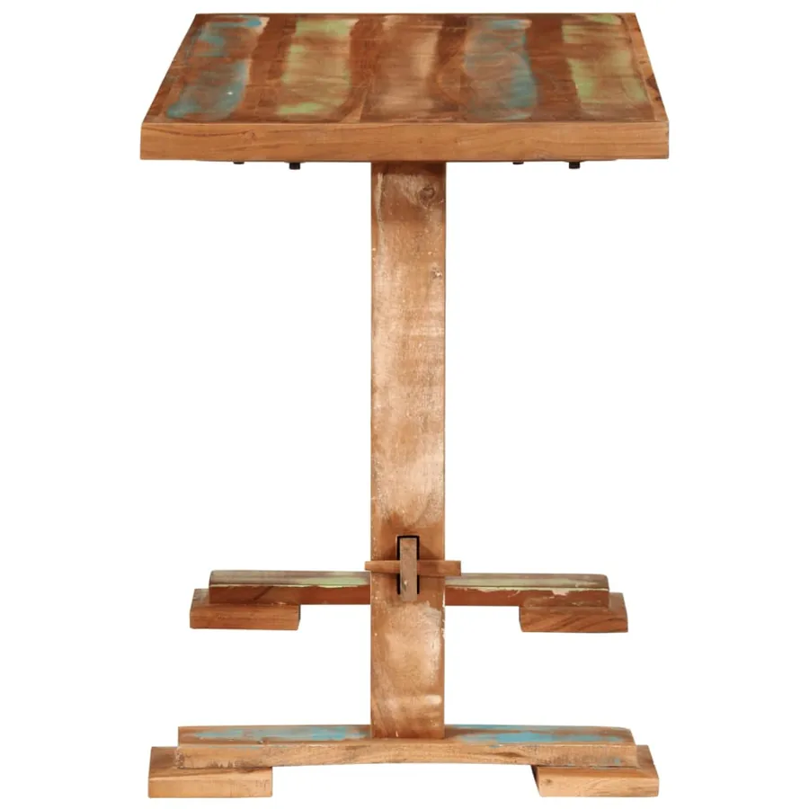 Table à manger 110x55x78 cm bois massif de récupération - 3
