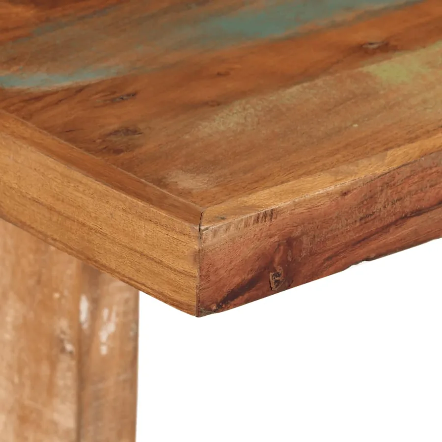 Table à manger 110x55x78 cm bois massif de récupération - 4