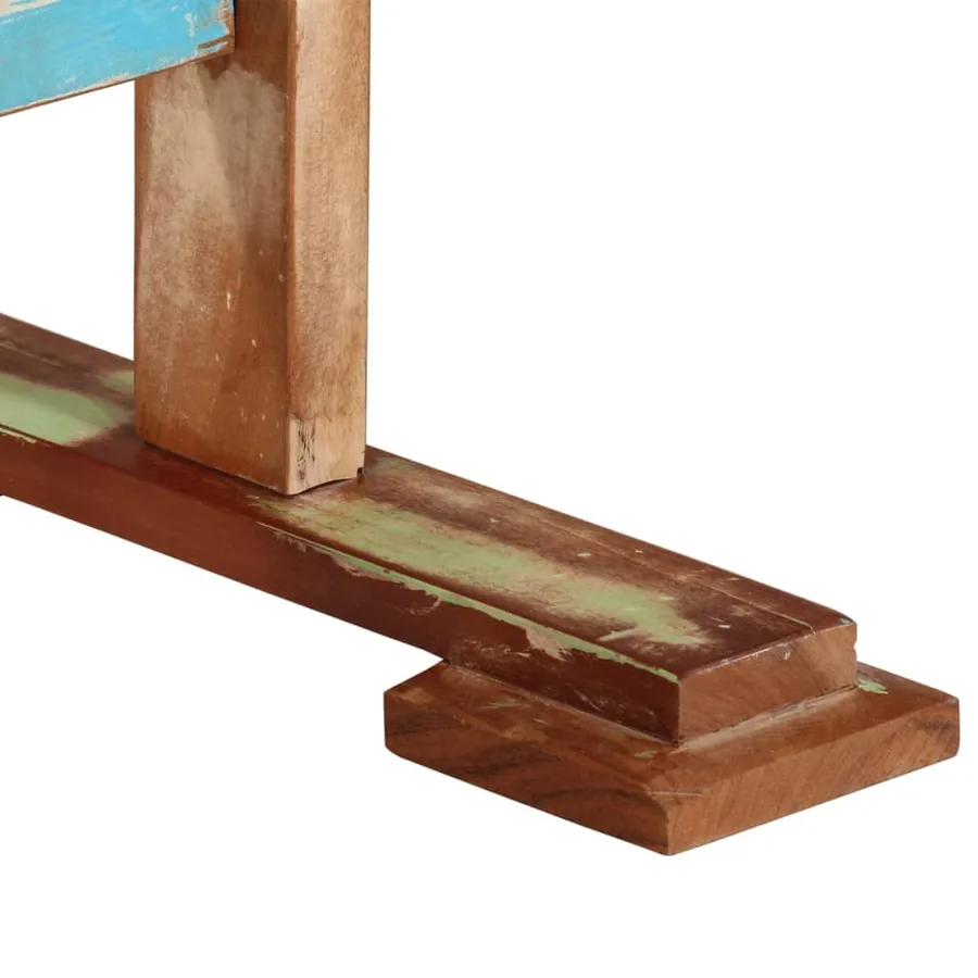 Table à manger 110x55x78 cm bois massif de récupération - 5
