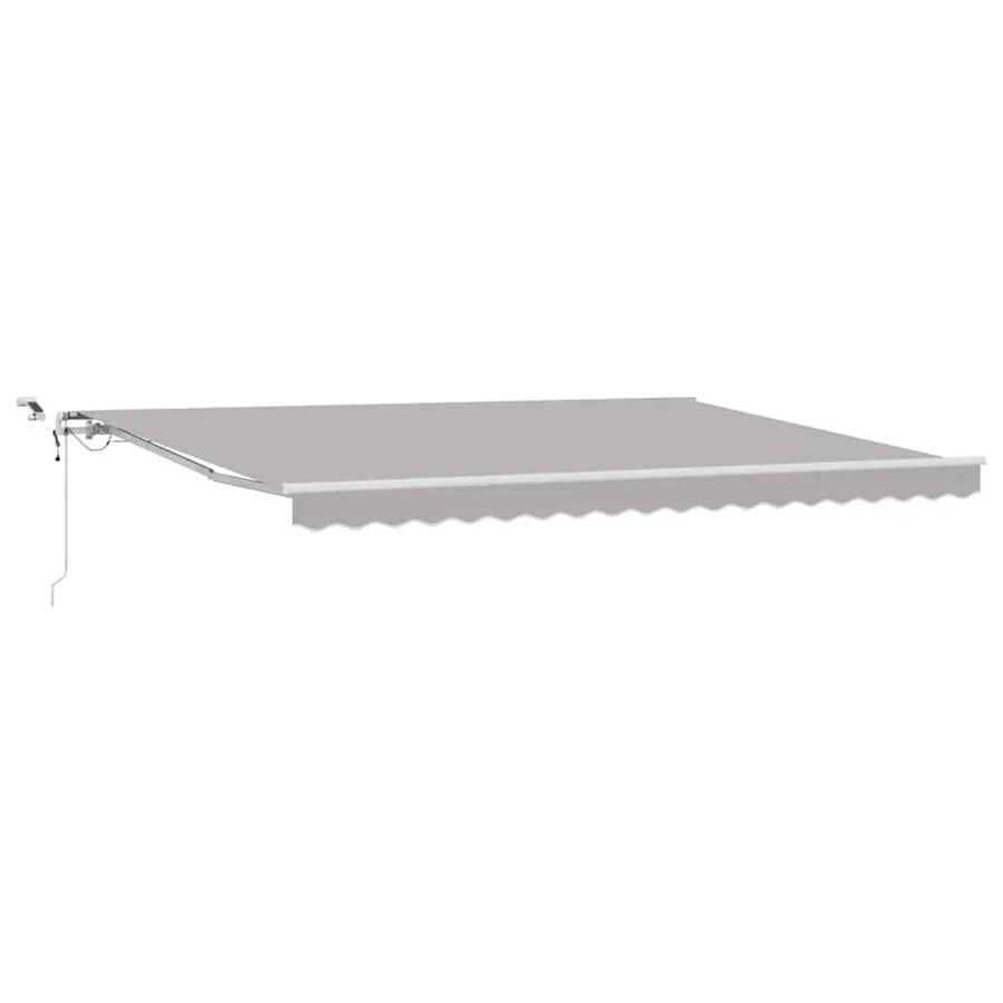 Auvent rétractable Gris clair 450 × 350 cm Polyester - 2
