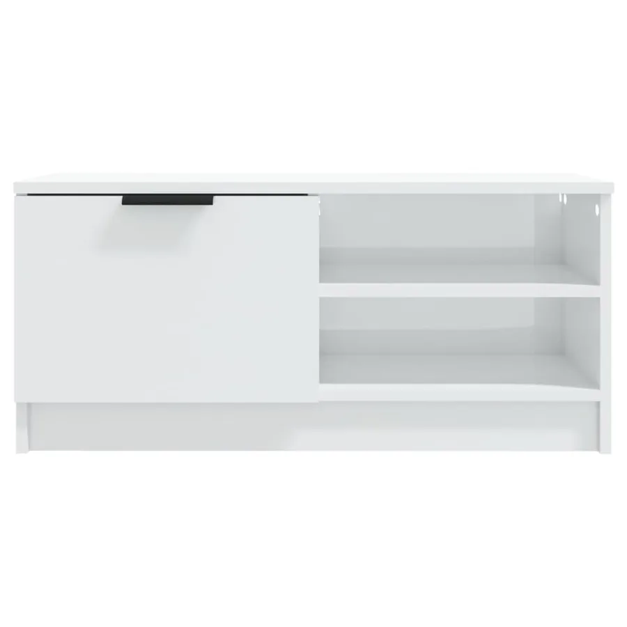 Meubles TV 2 pcs Blanc brillant 80x35x36,5 cm Bois d'ingénierie - 5