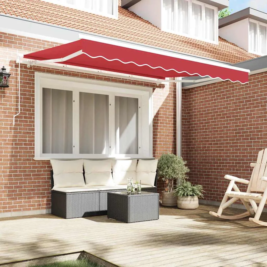 Toile de rechange pour auvent Rouge 3 x 2,5 m Polyester - 3