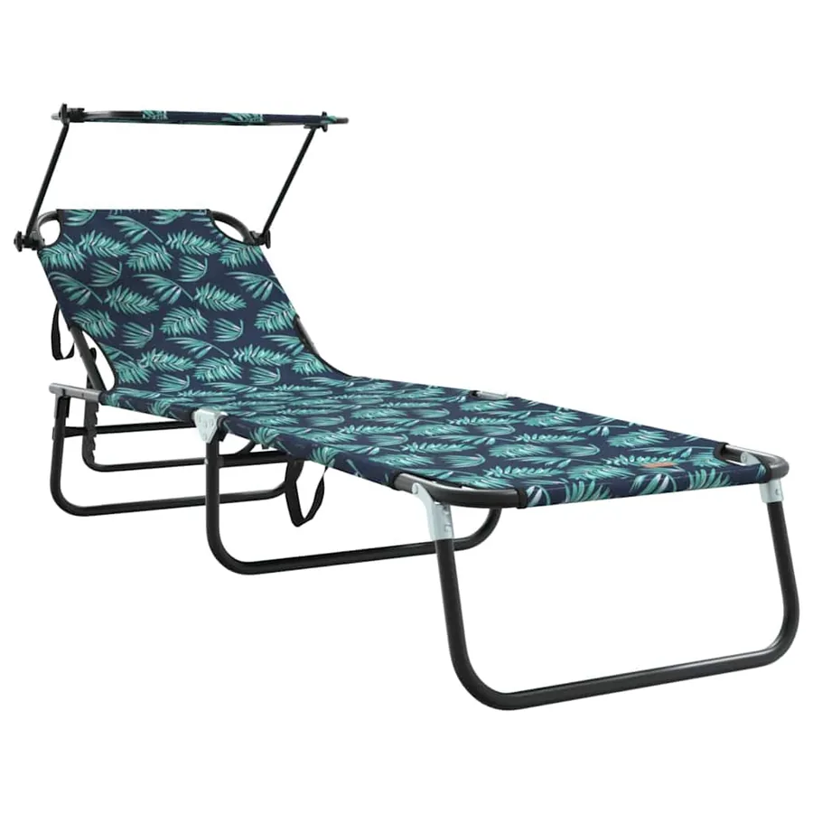Chaise longue pliante 2 pcs Multicolore 190 x 57 x 81 cm oxford - 4