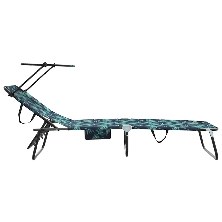 Chaise longue pliante 2 pcs Multicolore 190 x 57 x 81 cm oxford - 6