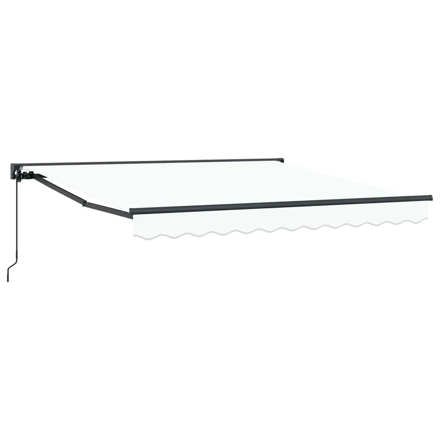 Cadre d'auvent Blanc 350 x 250 cm Polyester avec revêtement PU - 2