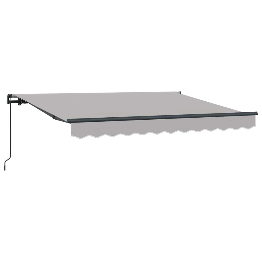 Auvent Rétractable Gris clair 300 x 200 cm tissu - 4