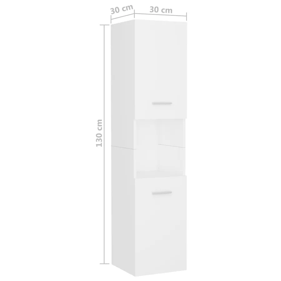 Ensemble de meubles de salle de bain Blanc Aggloméré - 17