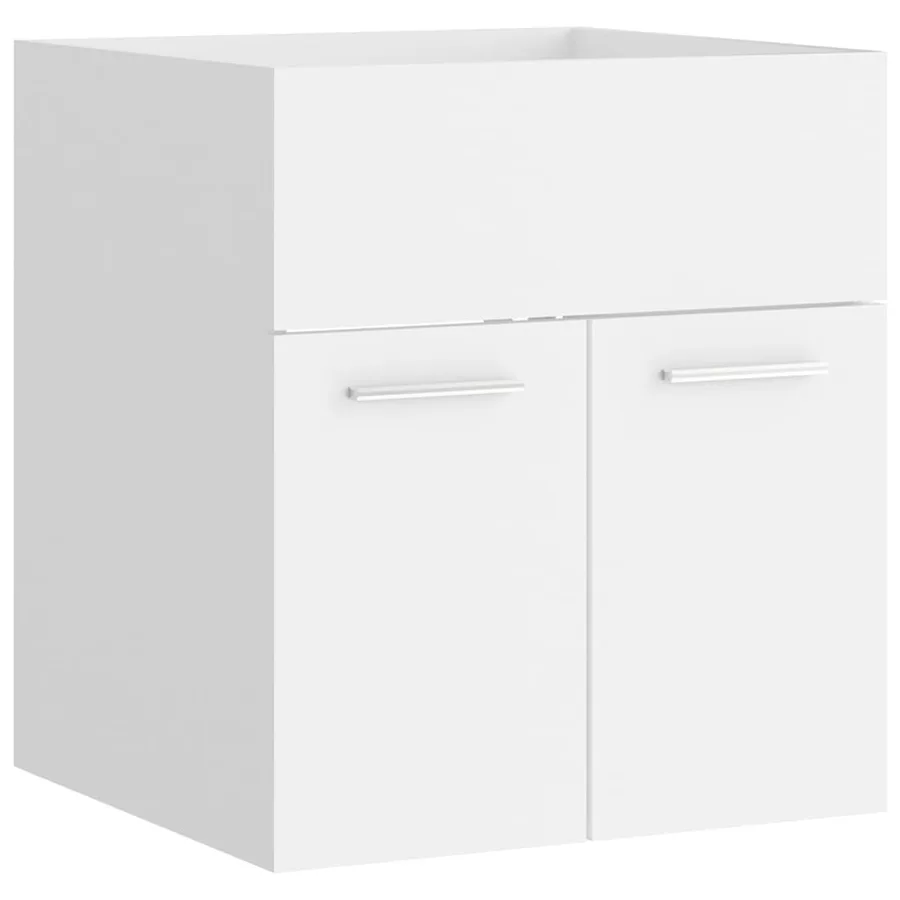 Ensemble de meubles de salle de bain Blanc Aggloméré - 7