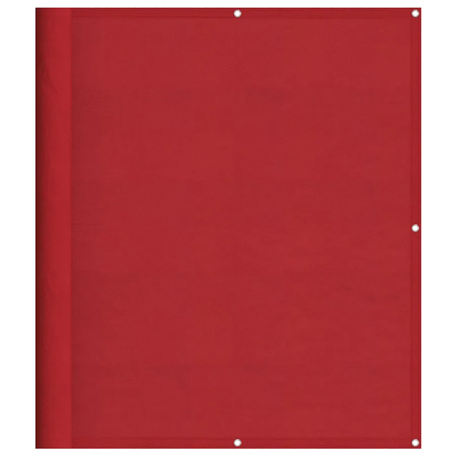 Paravent de balcon rouge 120 x 800 cm 100 % polyester Oxford - 2
