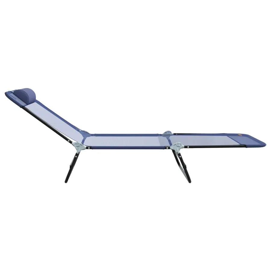 Chaise longue pliante Noir 182 x 55 x 85,5 cm Textilène - 27