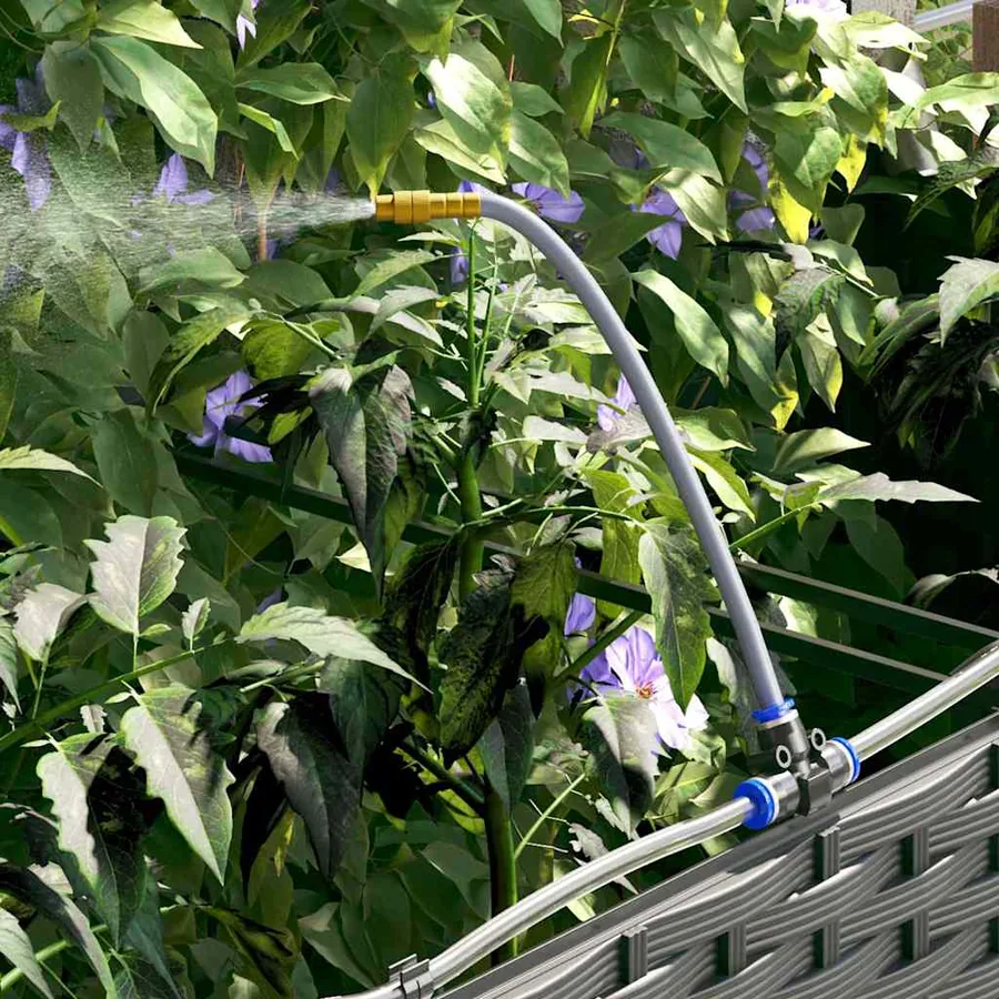 Cache-pot de jardin 4 pc Noir 160 x 40 x 22 cm PP - 5