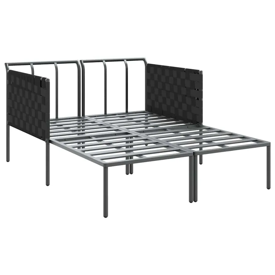 Transat Anthracite 153 x 115 x 69.5 cm Acier enduit de poudre - 5
