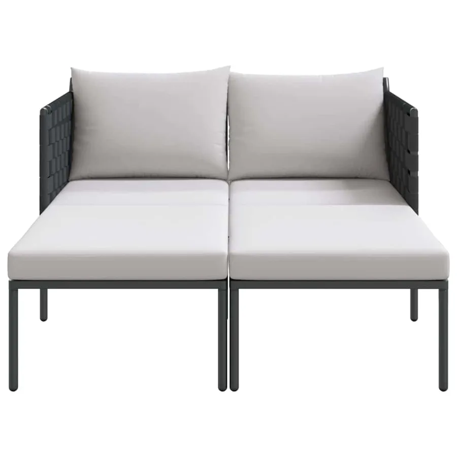 Transat Anthracite 153 x 115 x 69.5 cm Acier enduit de poudre - 6