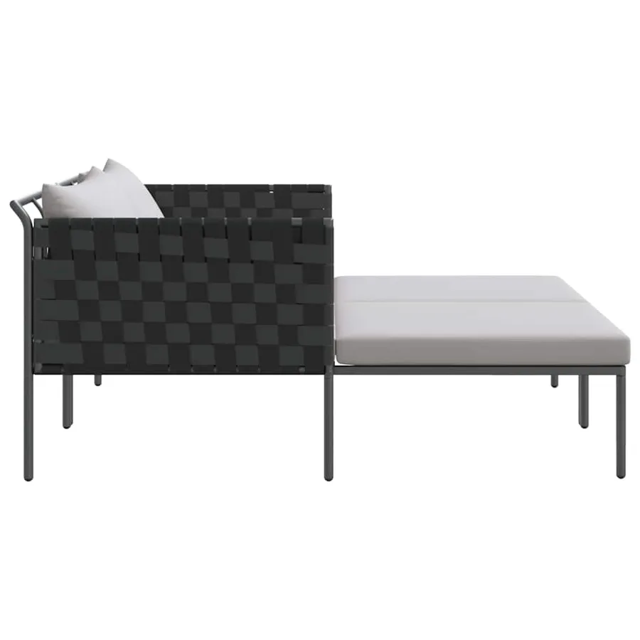 Transat Anthracite 153 x 115 x 69.5 cm Acier enduit de poudre - 7