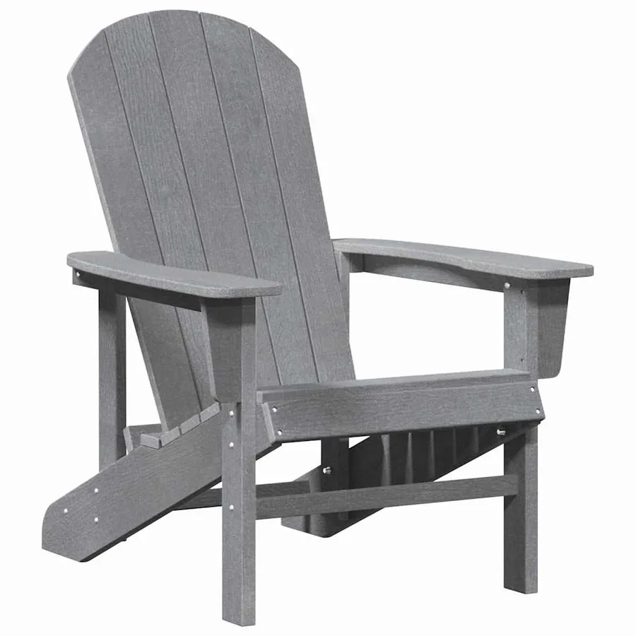 Chaise de jardin 2 pcs Gris clair 82 x 74 x 92 cm Polyéthylène - 4