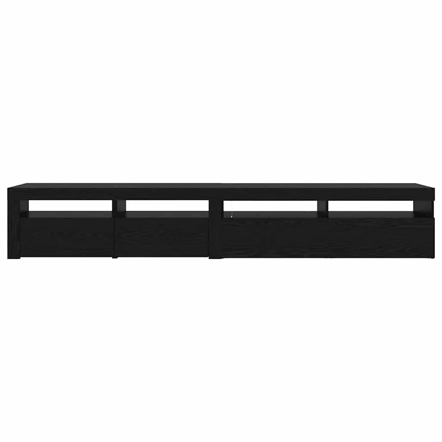 Meuble TV 2 pcs Chêne noir 240 x 35 x 40 cm Bois d'ingénierie - 10