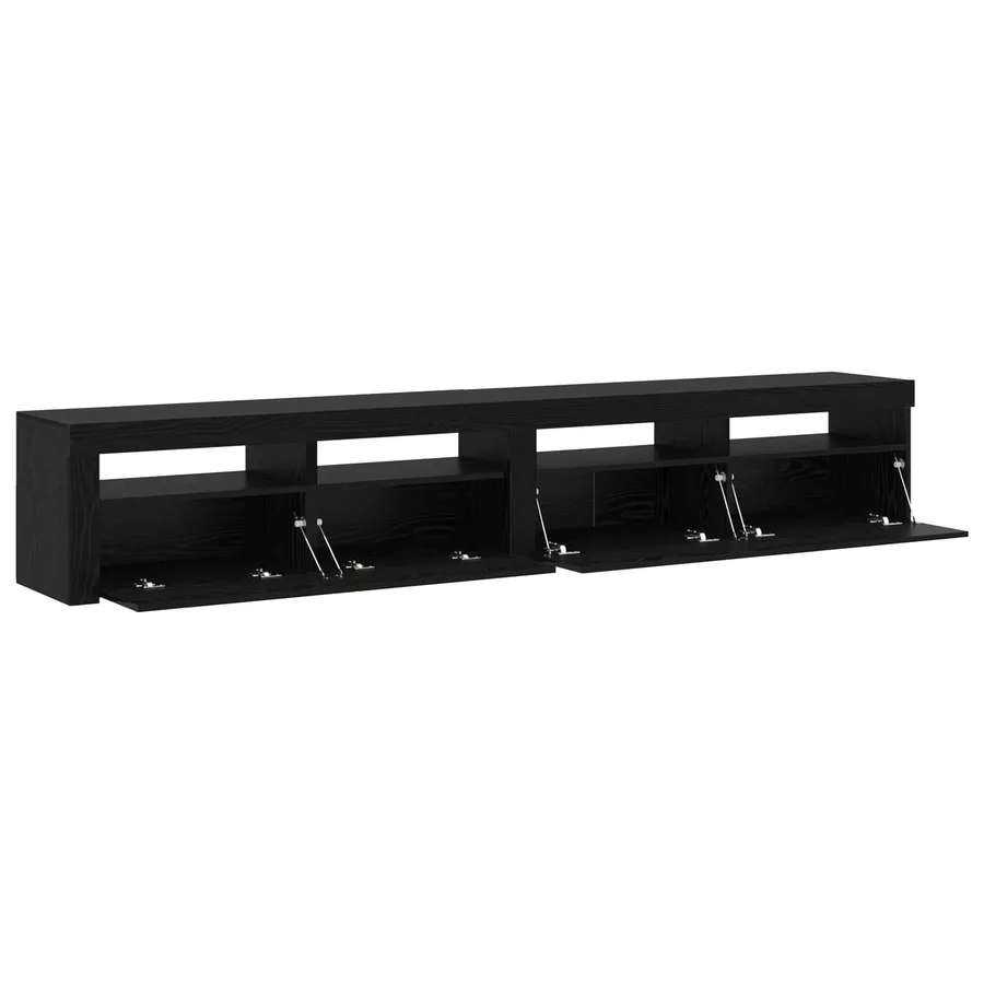 Meuble TV 2 pcs Chêne noir 240 x 35 x 40 cm Bois d'ingénierie - 6