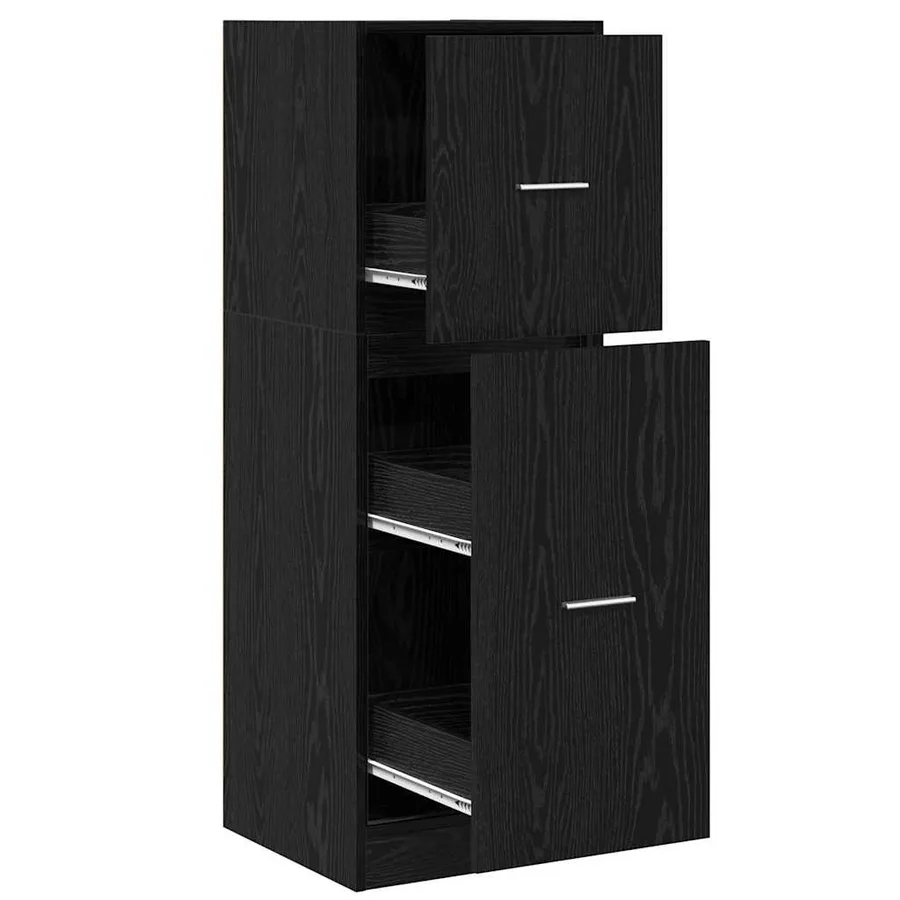 Cabinet de Pharmacie Chêne noir 40 x 41 x 118 cm - 3