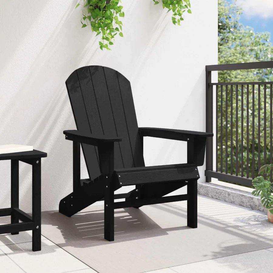Chaise Adirondack Noir 82 x 74 x 92 cm HDPE - 3