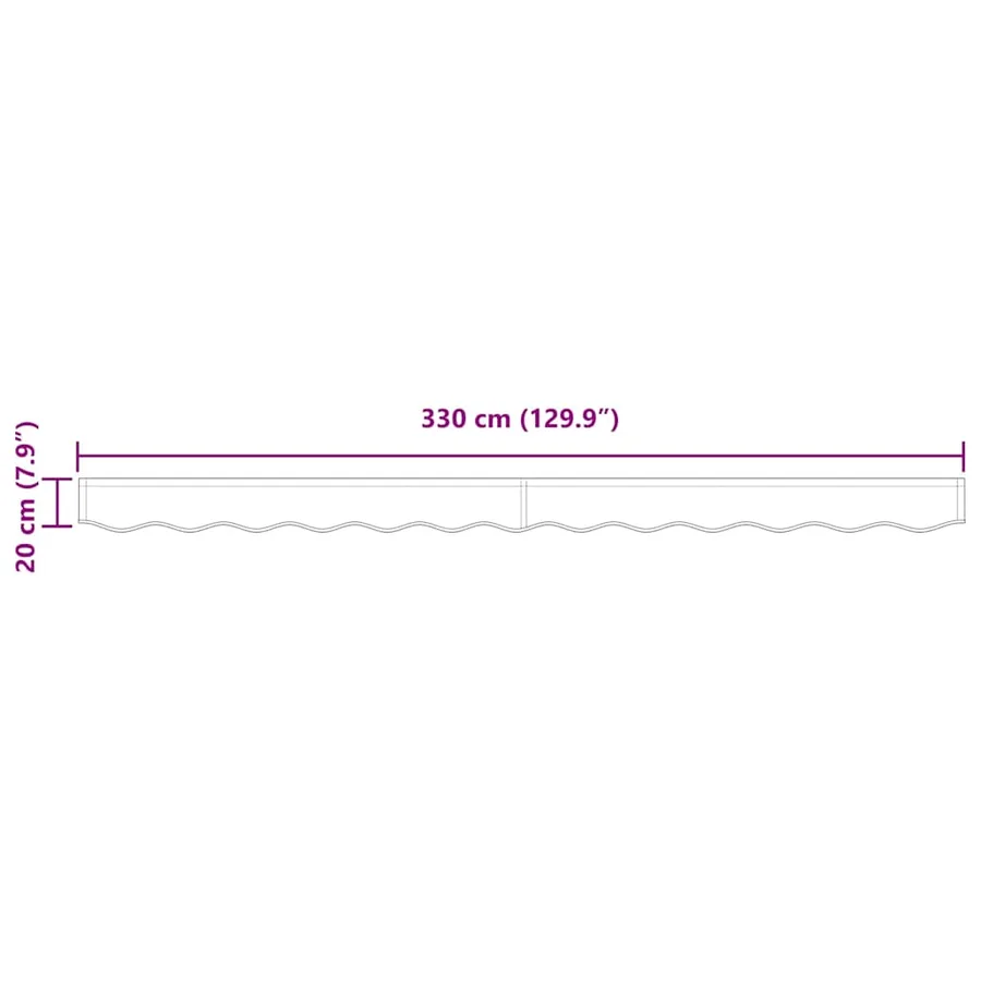 Remplacement de lambrequin Blanc 3,5 m Polyester - 8