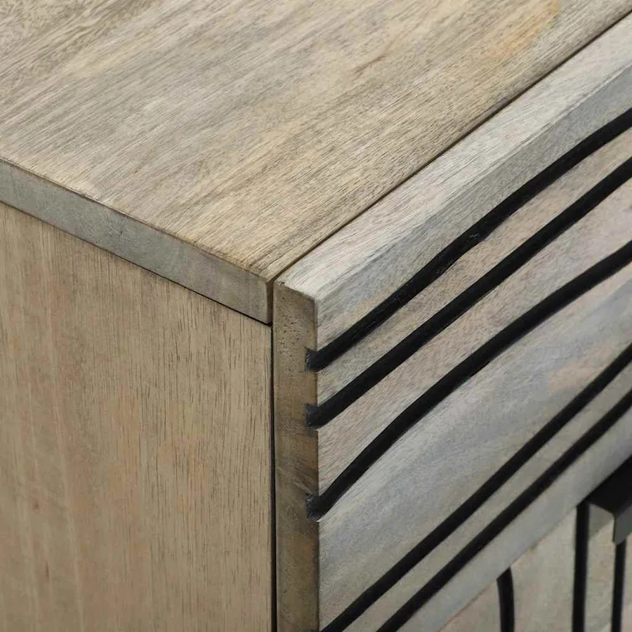 Table de chevet Blanc 50 x 33 x 60 cm Bois d'ingénierie - 6