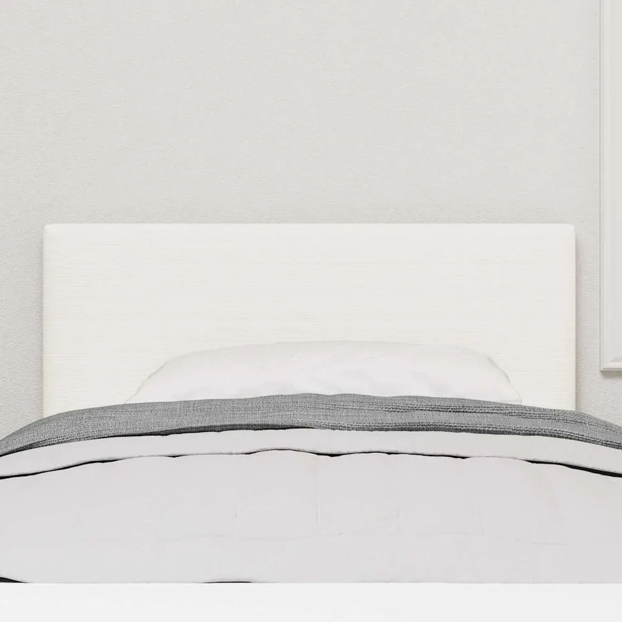 Tête de lit Crème 100 cm Tissu en velours côtelé - 3