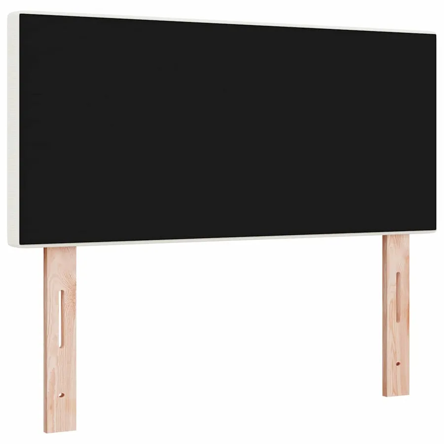 Tête de lit Crème 100 cm Tissu en velours côtelé - 6