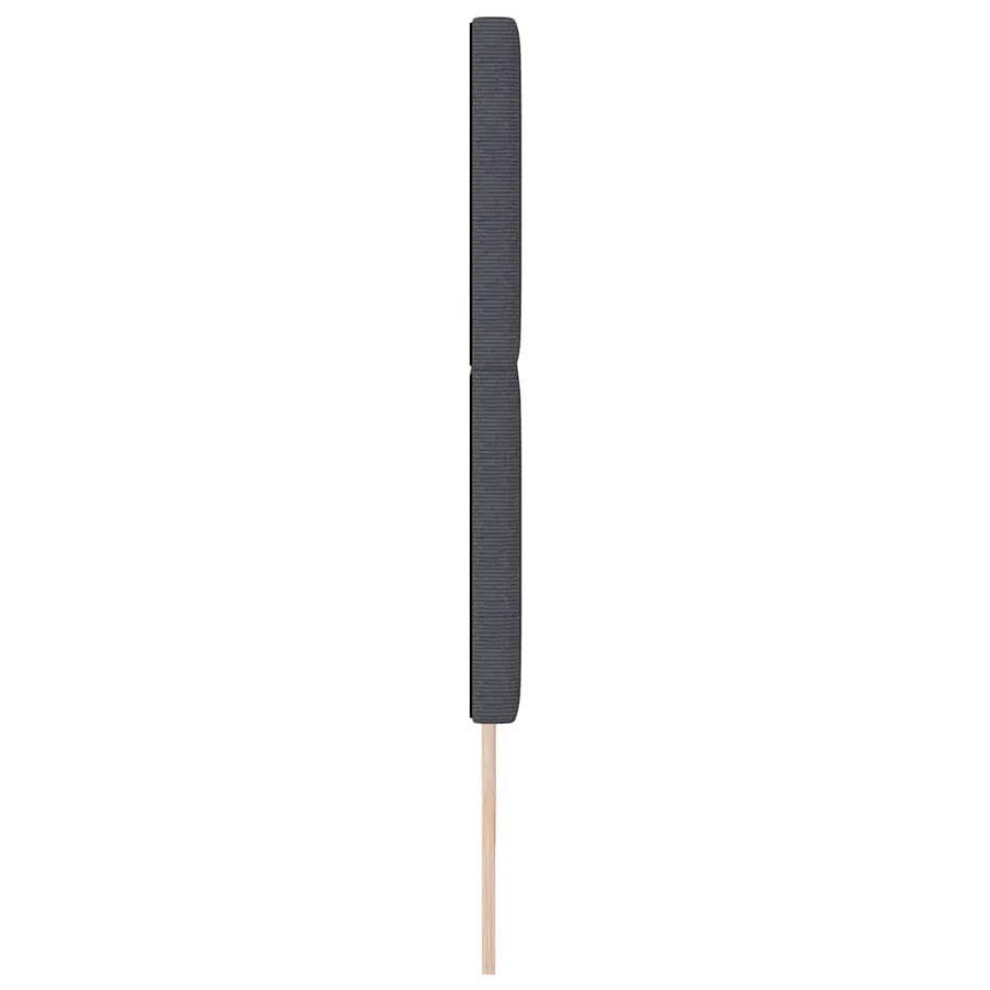 Tête de lit Gris foncé 200 cm Tissu en velours côtelé - 5