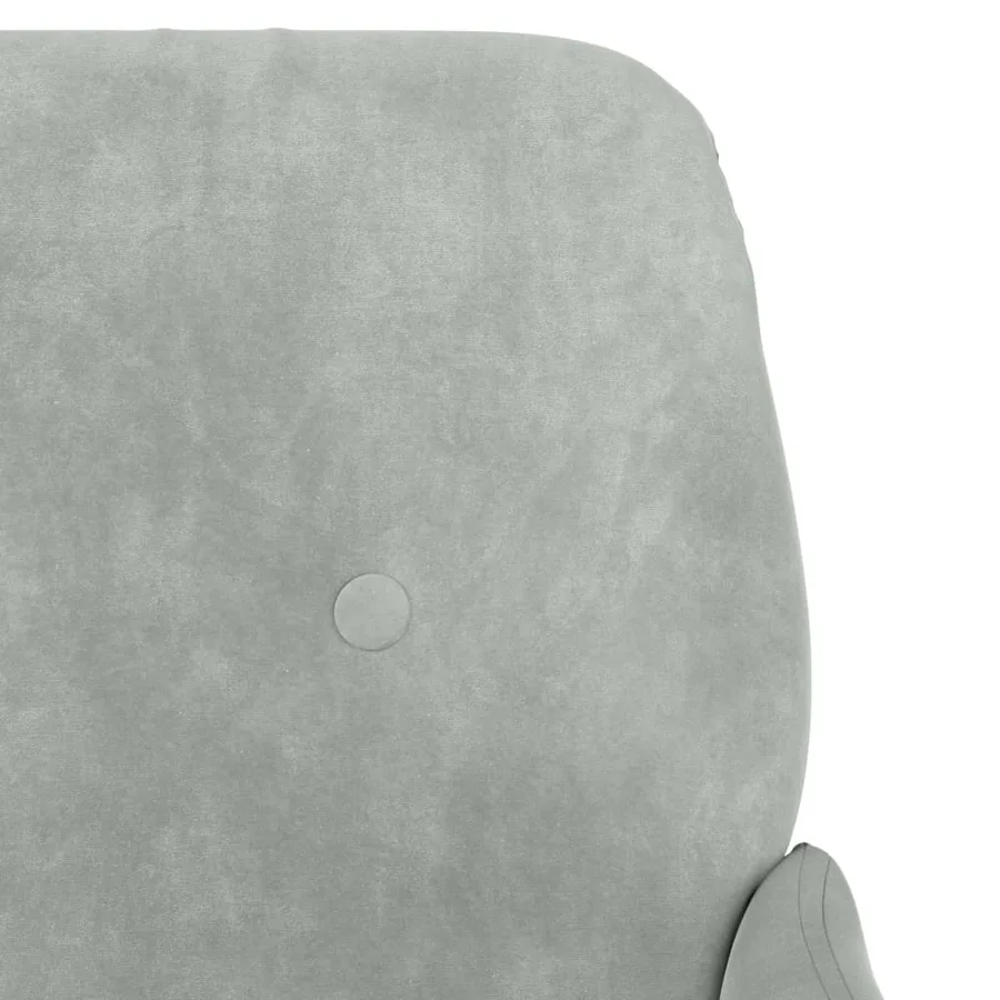 Banc Gris clair 108x79x79 cm Velours - 6