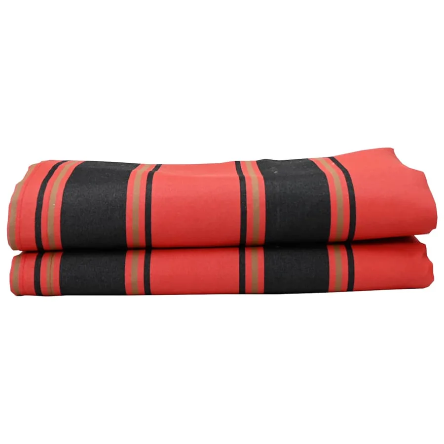 Toile de rechange pour auvent Orange et Noir 1000 x 160 cm - 2