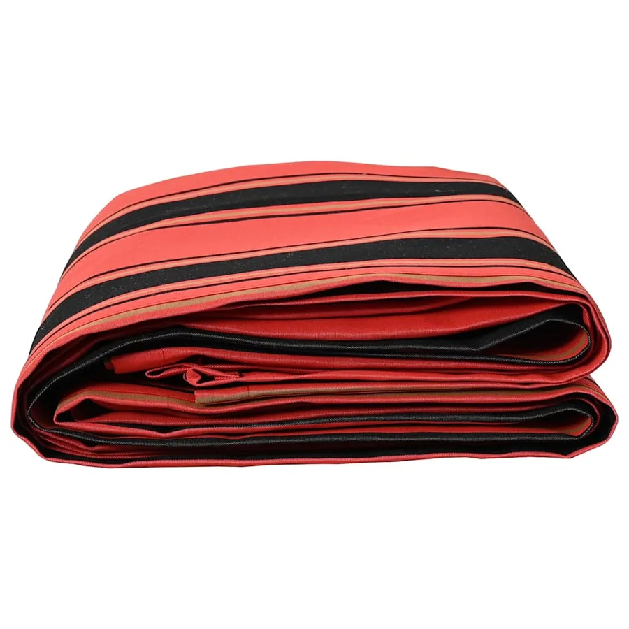 Toile de rechange pour auvent Orange et Noir 1000 x 160 cm - 3