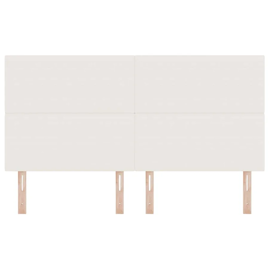 Tête de lit LED Crème 180 cm Tissu en velours côtelé - 5