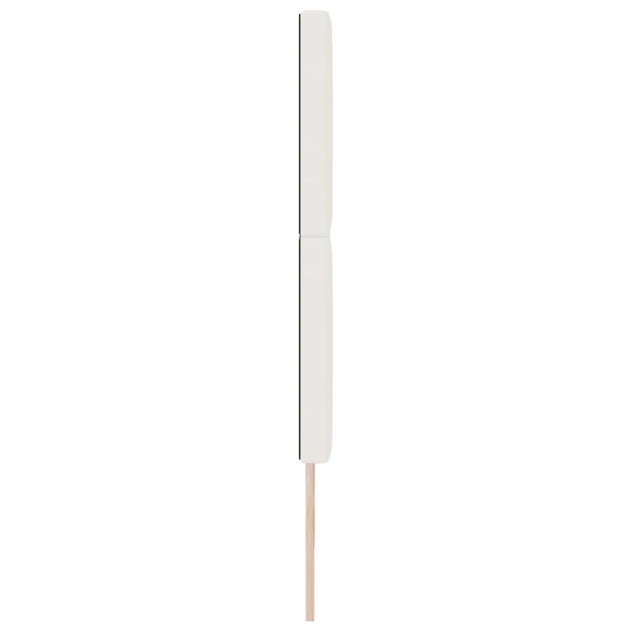 Tête de lit LED Crème 180 cm Tissu en velours côtelé - 6