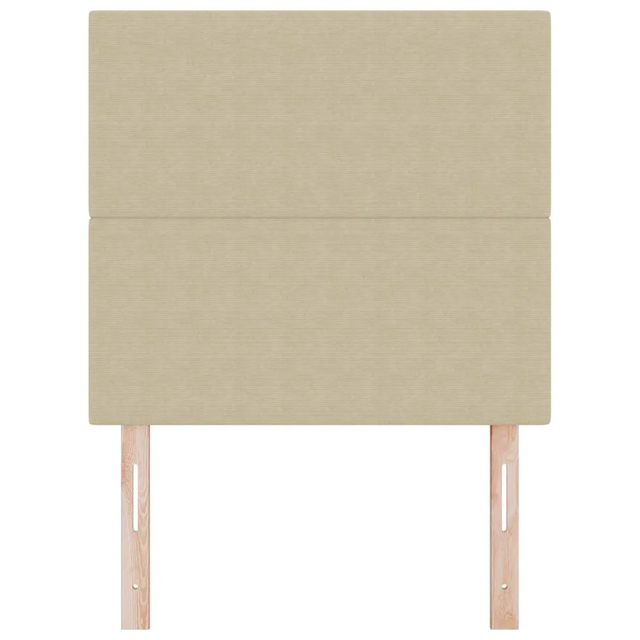 Tête de lit Gris Vert Clair 100 cm Tissu en velours côtelé - 4