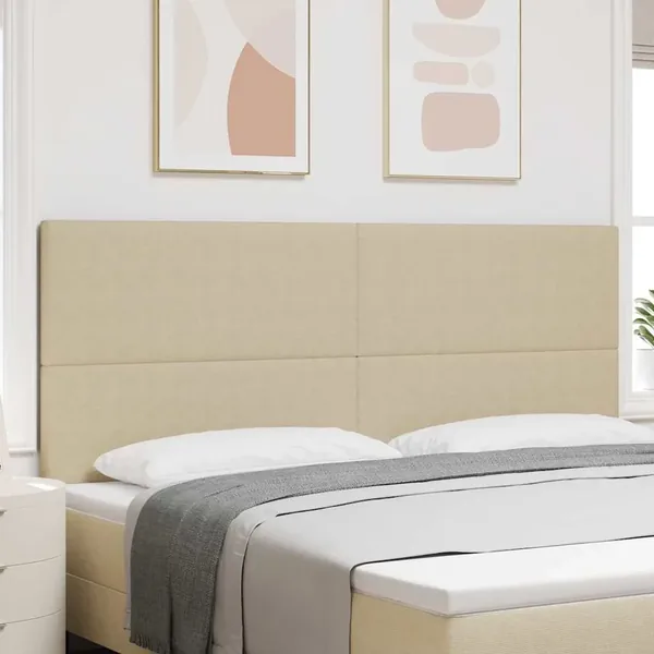 Tête de lit LED Vert gris 200 cm Tissu en velours côtelé