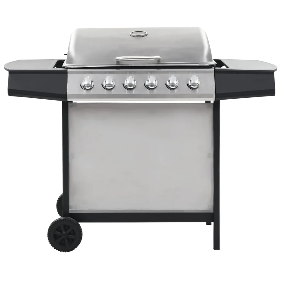 Barbecue au gaz avec 6 zones de cuisson Inox Argenté - 2