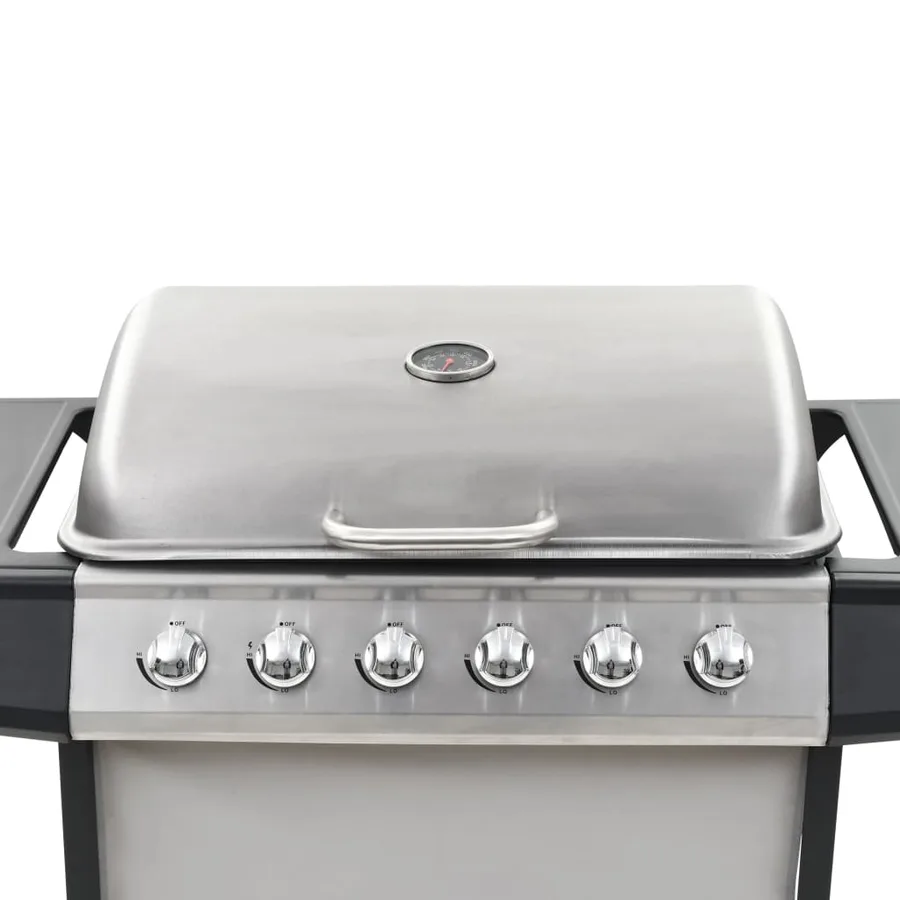 Barbecue au gaz avec 6 zones de cuisson Inox Argenté - 7