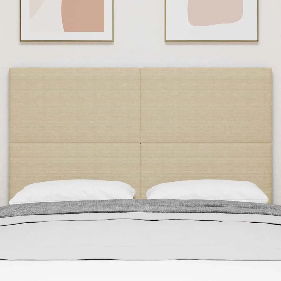 Tête de lit LED Vert gris 144 cm Tissu en velours côtelé - 3
