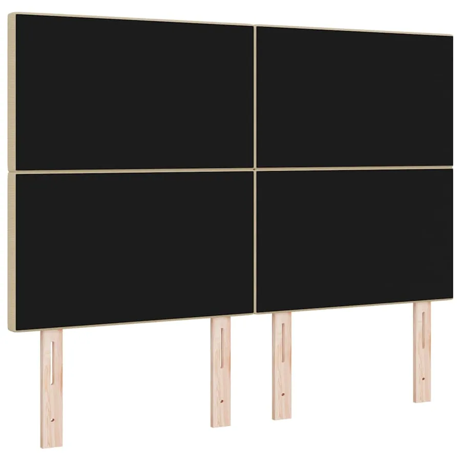Tête de lit LED Vert gris 144 cm Tissu en velours côtelé - 7