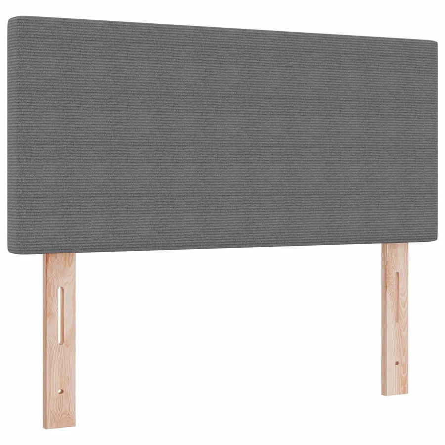 Tête de lit LED Gris clair 80 cm Tissu en velours côtelé - 2