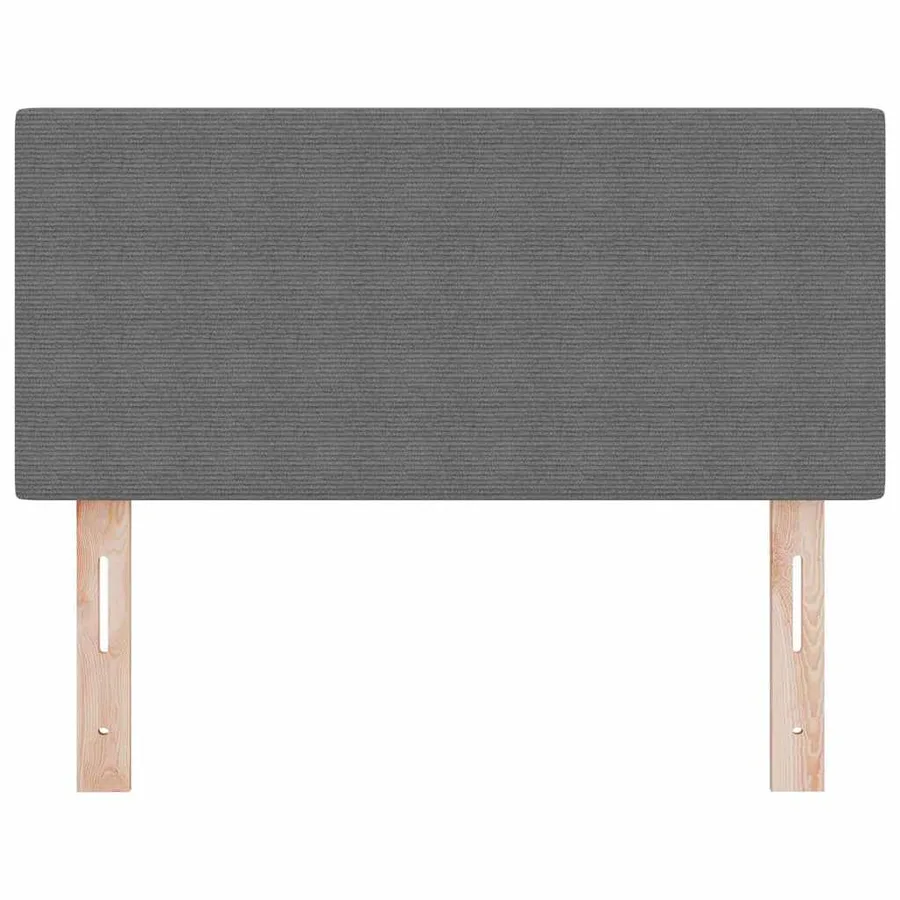 Tête de lit LED Gris clair 80 cm Tissu en velours côtelé - 5