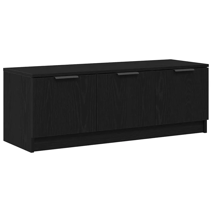 Meuble TV Chêne noir 102 x 35 x 36,5 cm Bois d'ingénierie - 2