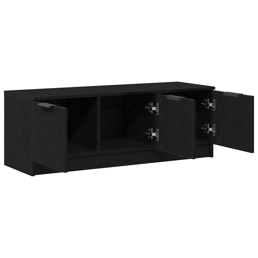 Meuble TV Chêne noir 102 x 35 x 36,5 cm Bois d'ingénierie - 5