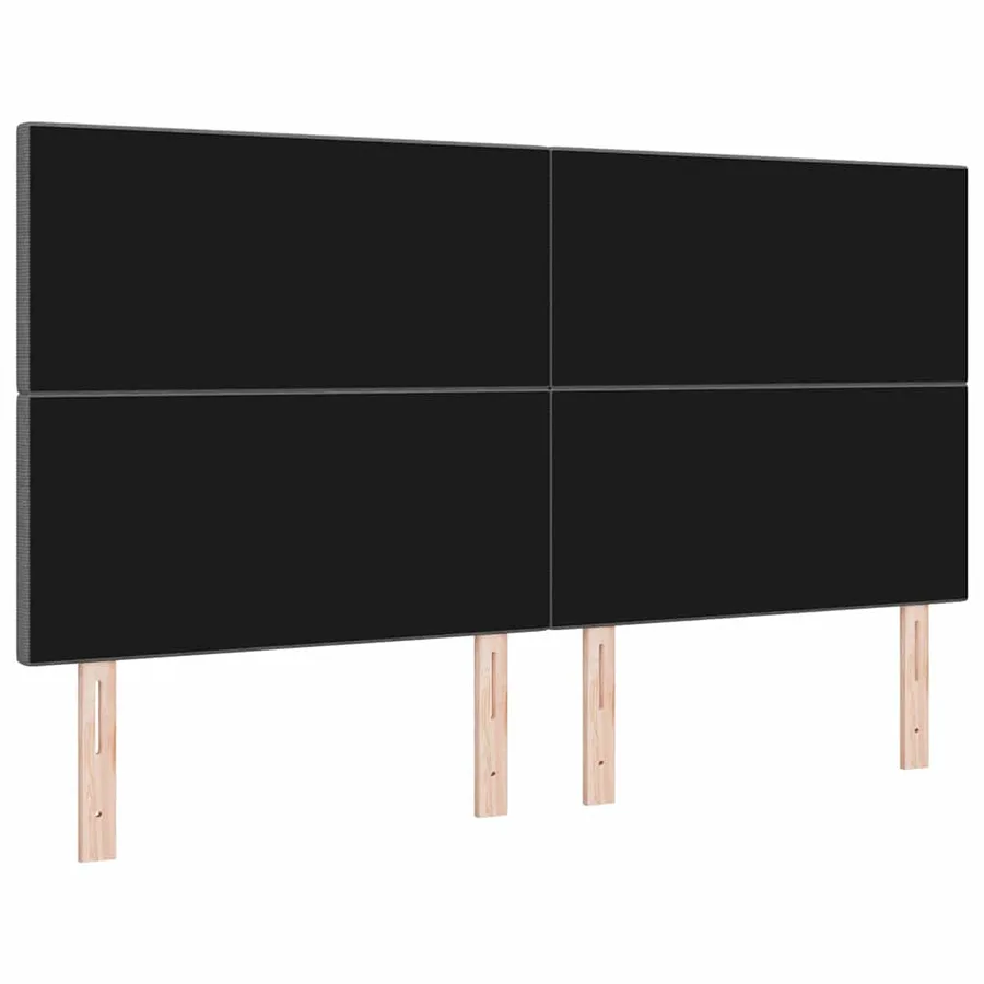 Tête de lit LED Gris clair 180 cm Tissu en velours côtelé - 7