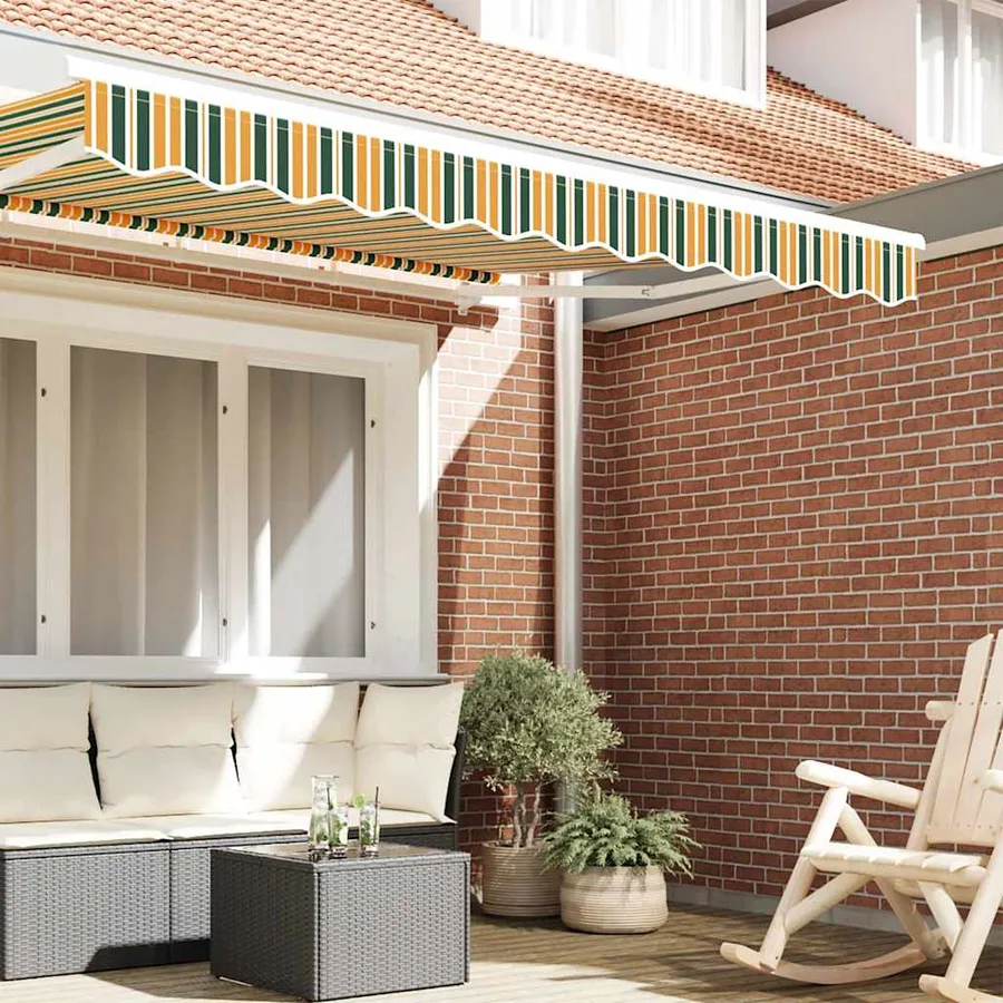 Remplacement de lambrequin Vert et jaune 3,5 m Polyester - 3