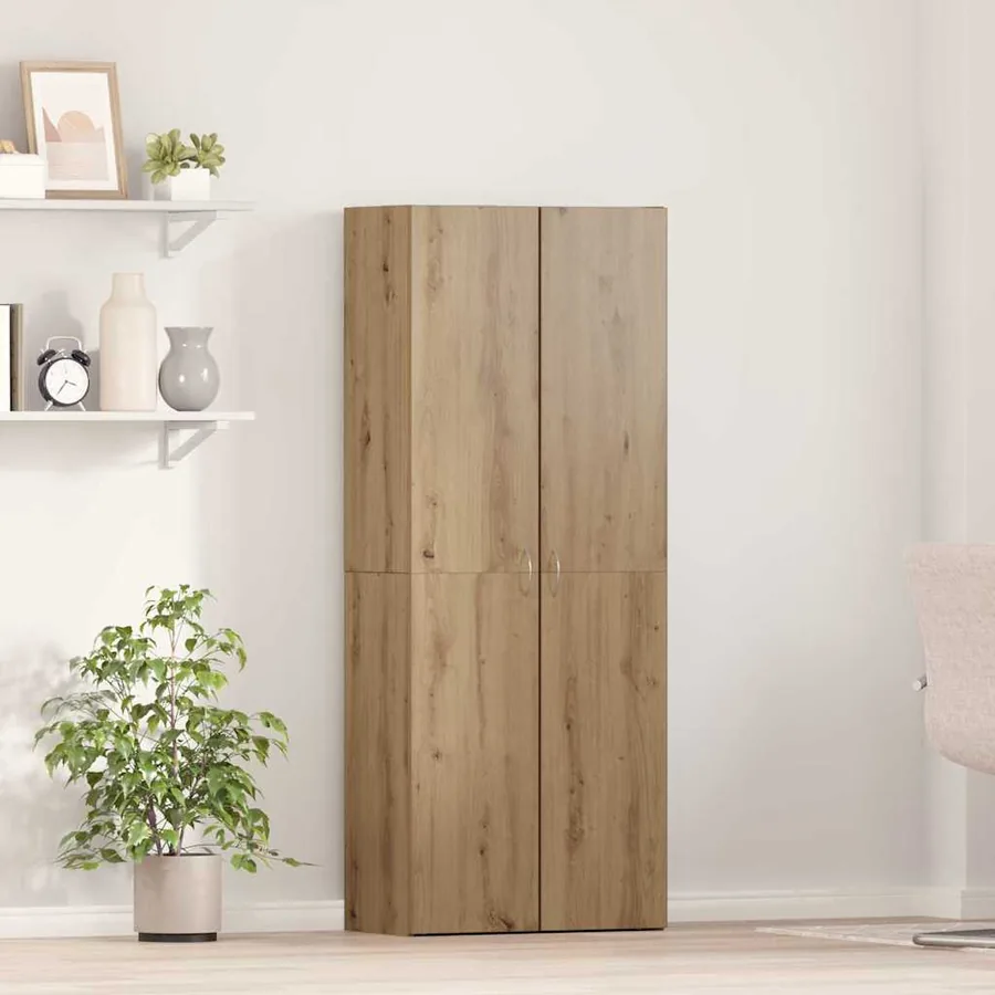 Cabinet de Bureau Chêne artisanal 60 x 32 x 152,5 cm