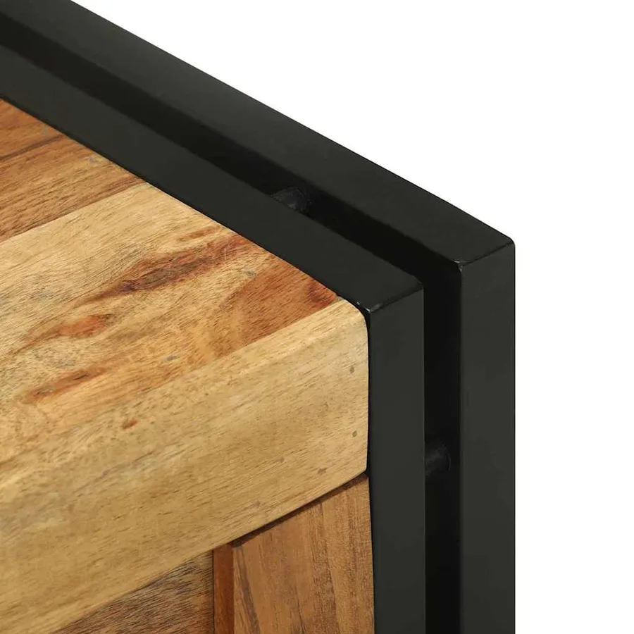 Boîte de rangement 40 x 40 x 40 cm Bois d'Acacia Massif - 8
